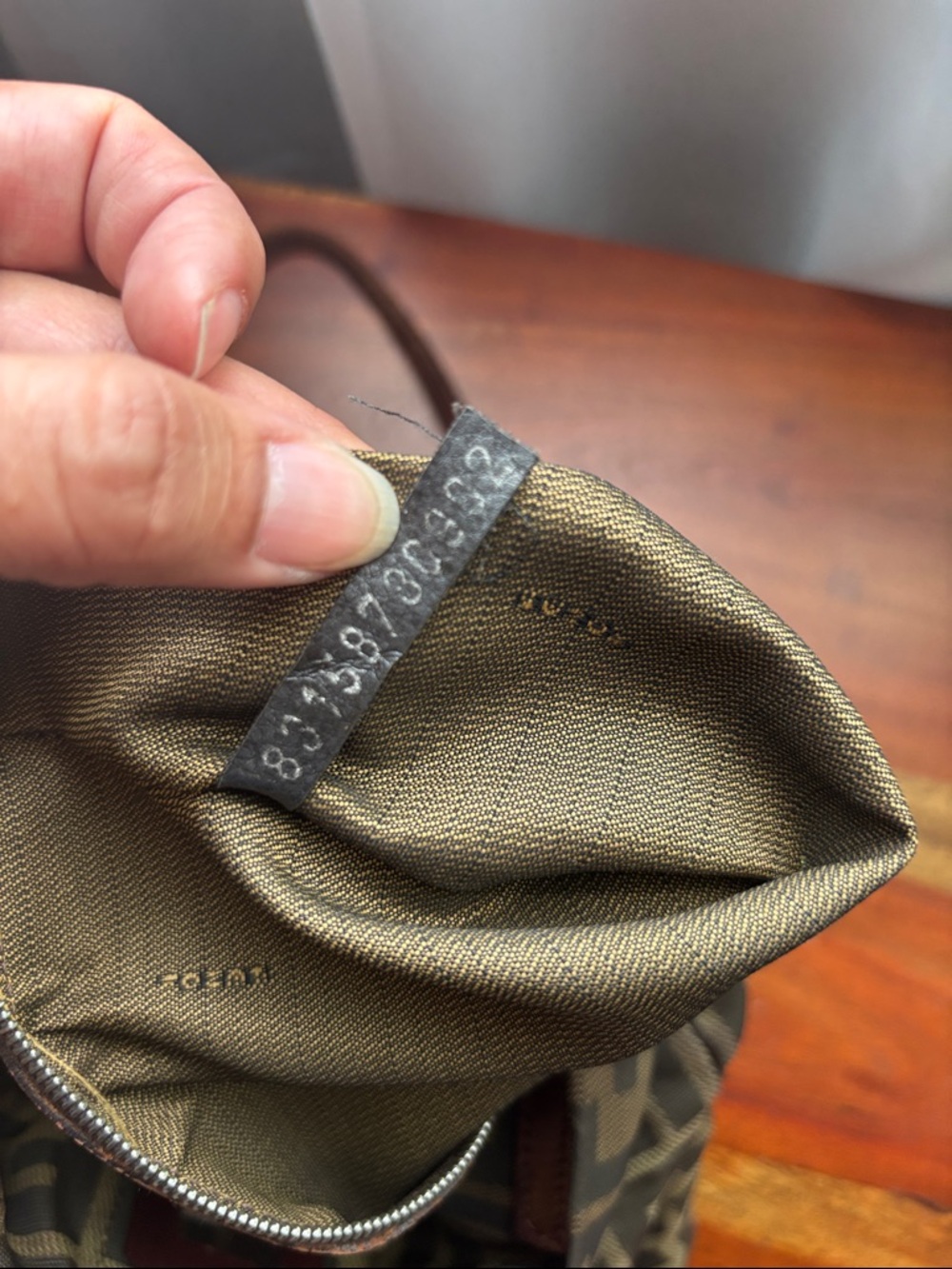 Fendi Brown Zucca Monogram Canvas Mini Tote with Leather Handles - Picture 8 of 16